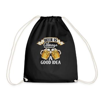 Drôle de bière Proverbes cadeaux hommes femmes - Sac de sport léger - noir - Devant