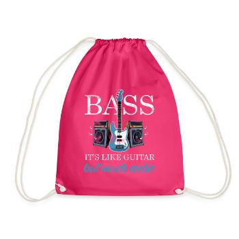 Bass Joueur - Sac de sport léger - fuchsia - Devant