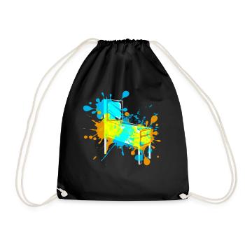 Pinball - Drawstring Bag - black - Front