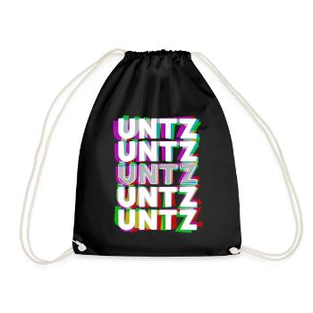 Untz Untz Untz Techno Raver - Turnbeutel - Schwarz - Vorne