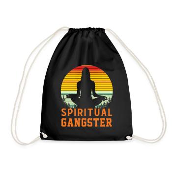 Yoga Méditation Namaste Bouddhisme Cadeau Asana - Sac de sport léger - noir - Devant