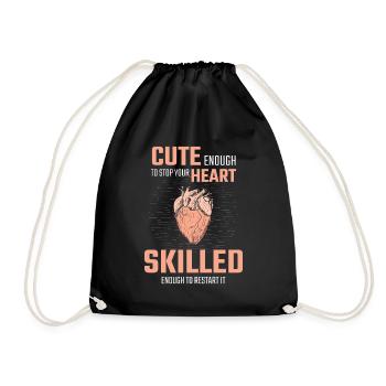 Gift for the paramedic, paramedic - Drawstring Bag - black - Front