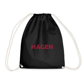Hagen - Turnbeutel - Schwarz - Vorne