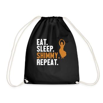 Eat Sleep Shimmy Repeat Belly Dancer Belly Dancer - Sac de sport léger - noir - Devant