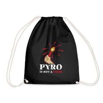 Pyro is no crime Pyrotechnie n’est pas un crime - Sac de sport léger - noir - Devant