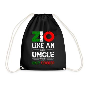 Zio Italy - Drawstring Bag - black - Front