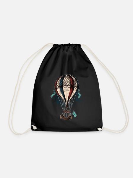 Montgolfières vintage Montgolfières - Sac de sport léger - noir