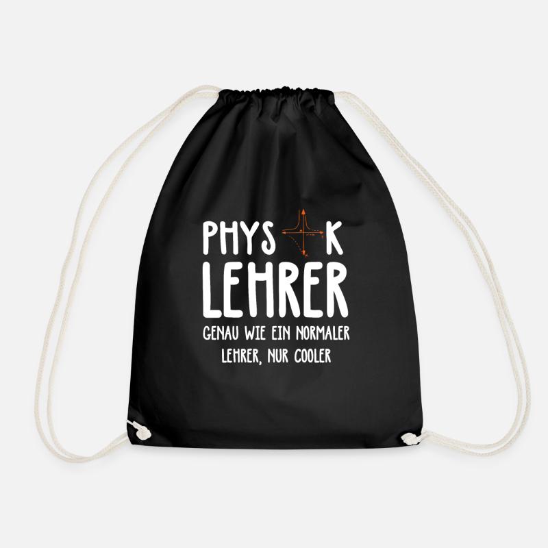 Physik Physiklehrer Physiker Lehrer Schule - Turnbeutel - Schwarz