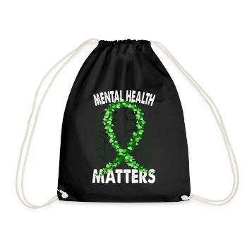 Mental Health Matters Santé mentale Psyché - Sac de sport léger - noir - Devant