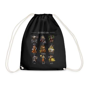 Old Norse Gods - Drawstring Bag - black - Front