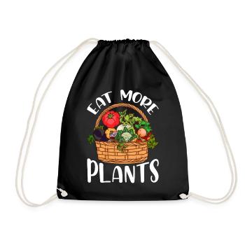 Végétalien végétalien végétalien plantes nourriture - Sac de sport léger - noir - Devant