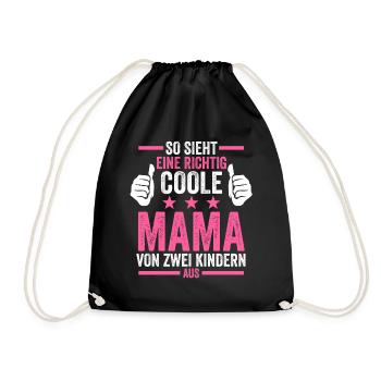 Beste Mama - Turnbeutel - Schwarz - Vorne