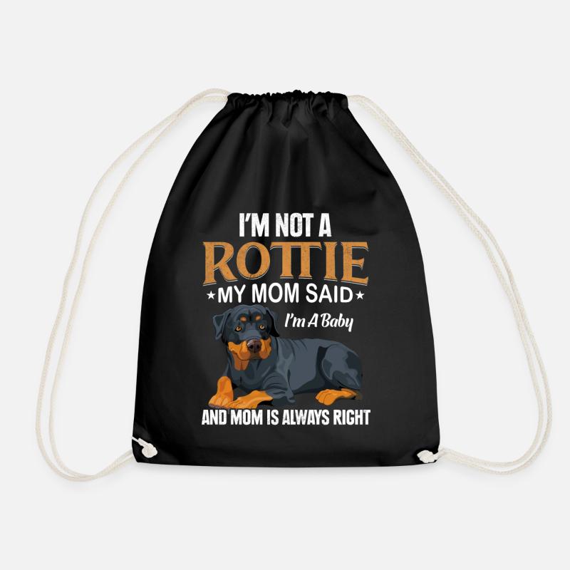 Rottweiler - Turnbeutel - Schwarz