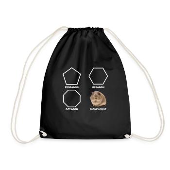 Pentagone Hexagon Octagon Moneygone Hamster - Sac de sport léger - noir - Devant