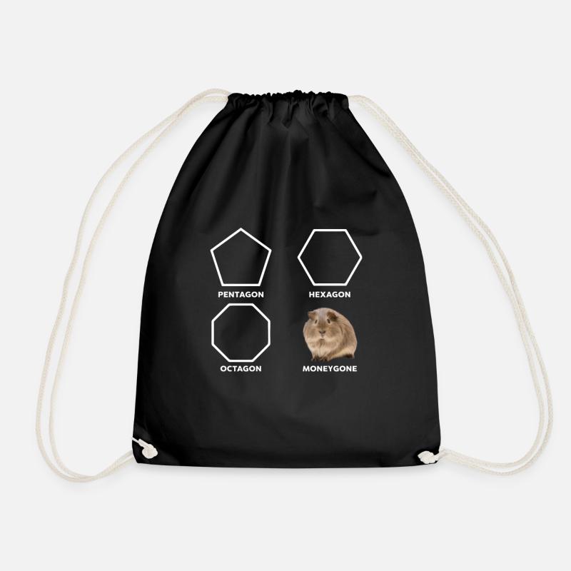 Pentagon Hexagon Octagon Moneygone Hamster - Turnbeutel - Schwarz