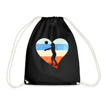 Volley joueur filles - Sac de sport léger - noir - Devant