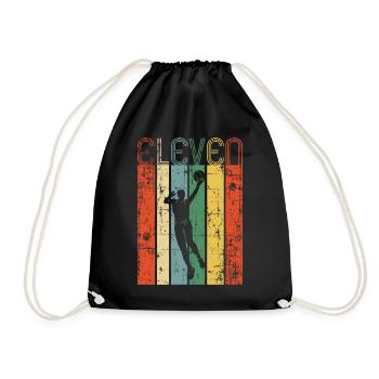 Basketteur 11e anniversaire - Sac de sport léger - noir - Devant