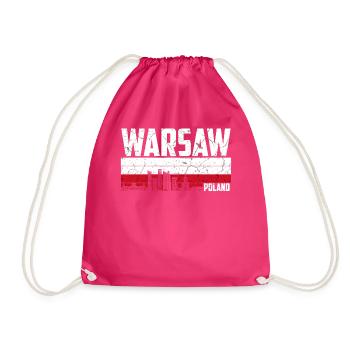 Varsovie Pologne - Sac de sport léger - fuchsia - Devant
