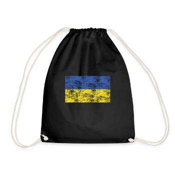 Drapeau de l’Ukraine - Sac de sport léger - noir - Devant