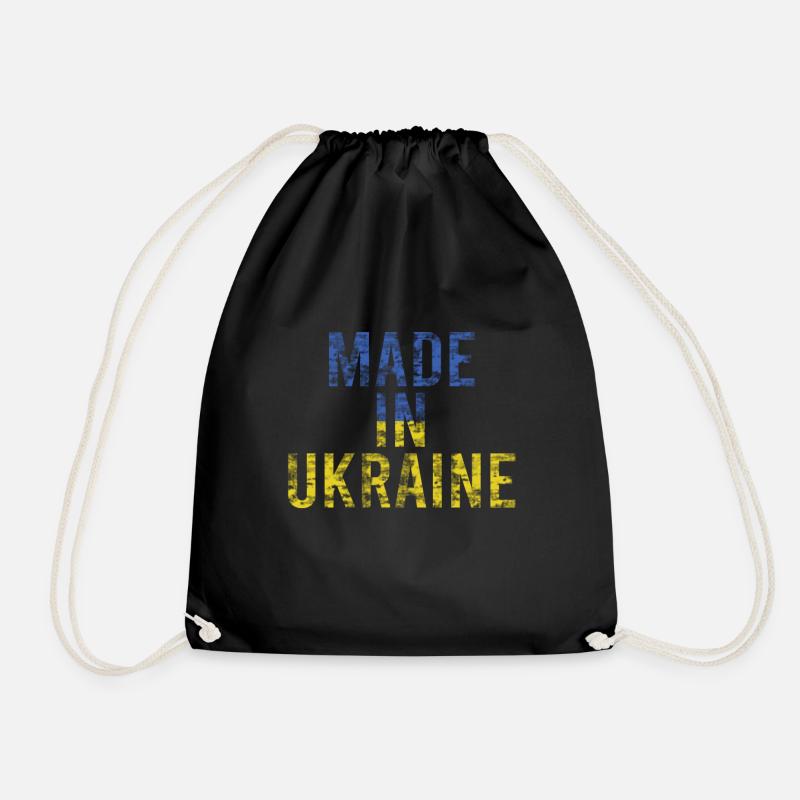 Ukraine - Turnbeutel - Schwarz