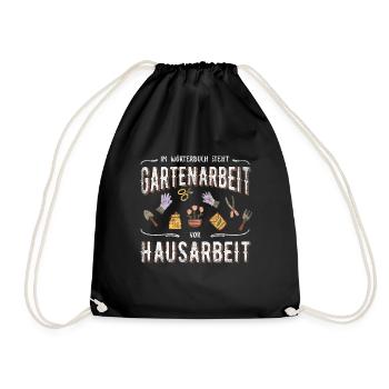 Gartenarbeit Wörterbuch Garten Gärtner - Turnbeutel - Schwarz - Vorne