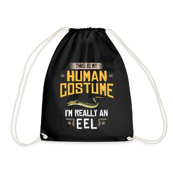 Electric Eel Fish Trembling Eels Moray Snake Snake - Drawstring Bag - black - Front