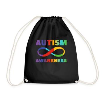 Autism Awareness Puzzle Piece Autism Mom - Sac de sport léger - noir - Devant