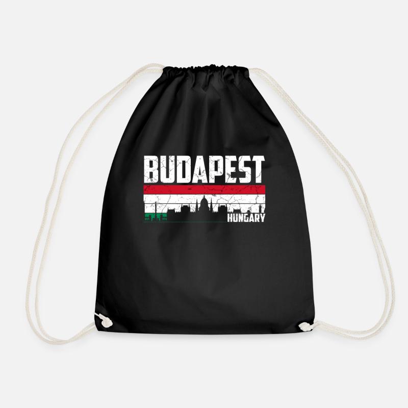 Budapest Skyline Ungarn - Turnbeutel - Schwarz