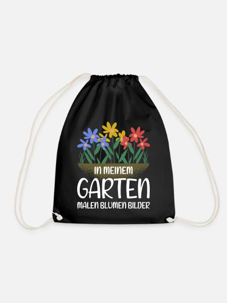 Garten Gärtner - Lustiges Hobbygärtner Geschenk - Turnbeutel - Schwarz
