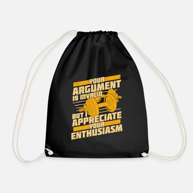 Funny Personal Trainer Fitness Trainer Gift - Drawstring Bag - black