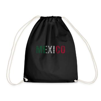 Drapeau Du Mexique Vintage - Sac de sport léger - noir - Devant