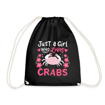 Crevettes fruits de mer - Sac de sport léger - noir - Devant