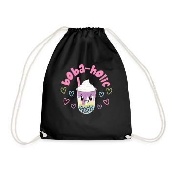 Bubble Tea - Drawstring Bag - black - Front