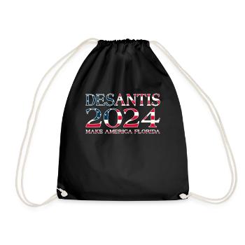 Make America Florida DeSantis 2024 2024 USA - Drawstring Bag - black - Front