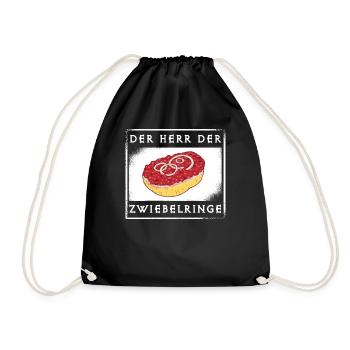 BBQ Grill Barbecue Griller Mettbrötchen lustig - Turnbeutel - Schwarz - Vorne