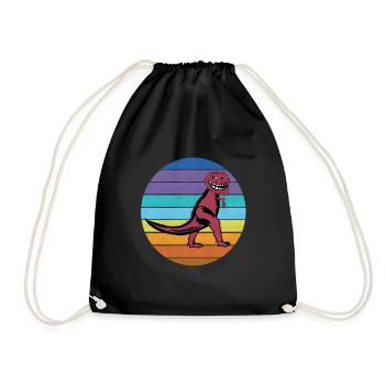 Looked In At Retro Memes - Drawstring Bag - black - Front