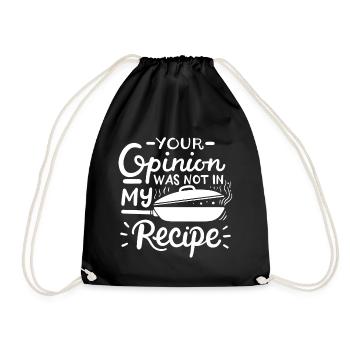 Cooking Recipe Cooking - Drawstring Bag - black - Front