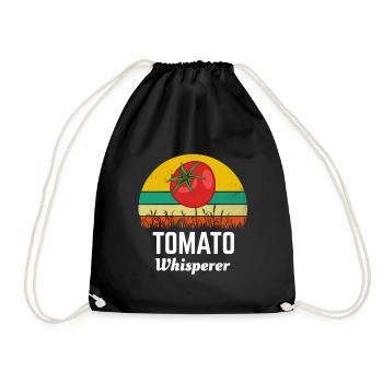 Tomaten - Turnbeutel - Schwarz - Vorne