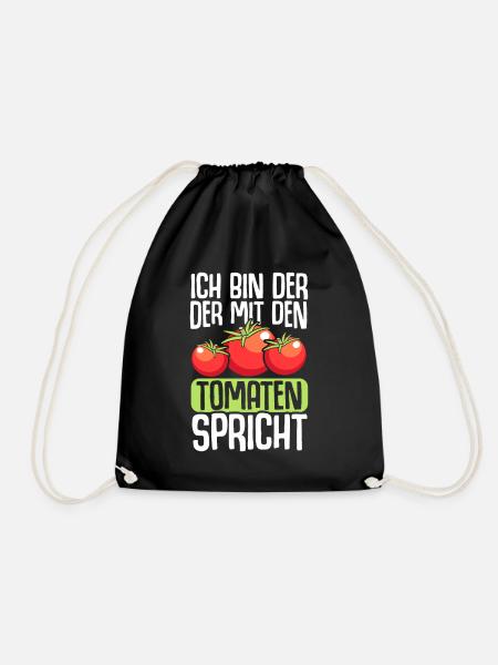 Tomaten Gärtner Garten Geschenk Hobbygärtner - Turnbeutel - Schwarz