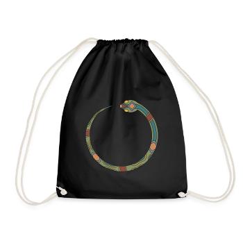 Snake Zodiac Native American - Drawstring Bag - black - Front