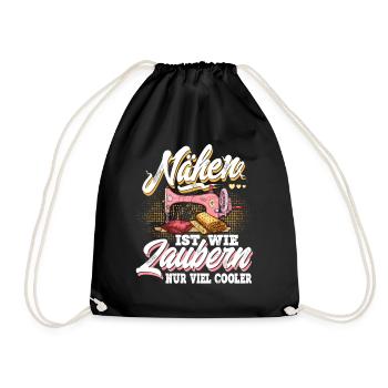 Nähen - Turnbeutel - Schwarz - Vorne