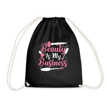 Beautician Job Profession Makeup Artist Gift - Drawstring Bag - black - Front