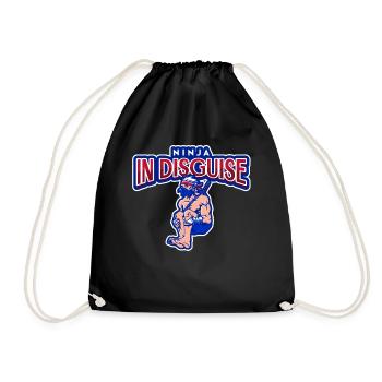 Ninja in disguise - Drawstring Bag - black - Front