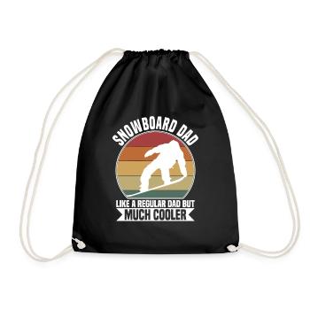 Snowboard dad - Sac de sport léger - noir - Devant