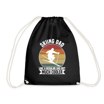 Skiing dad - Sac de sport léger - noir - Devant
