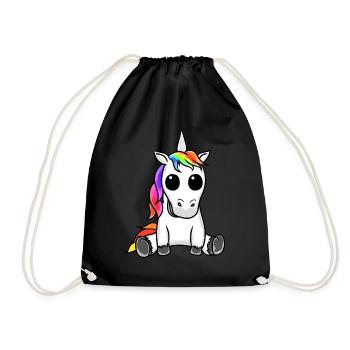 Alien Unicorn Intoxication Alien Drugs Extasy - Drawstring Bag - black - Front