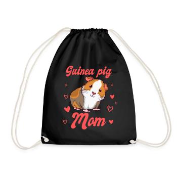 Guinée Pig Mom rongeur cobaye maman - Sac de sport léger - noir - Devant