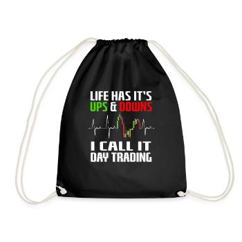 Drôle de sort De la négociation Heartbeat pour Day Trader - Sac de sport léger - noir - Devant