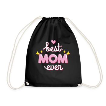 Fête des Mères cadeau meilleur maman cadeau de fête des mères - Sac de sport léger - noir - Devant