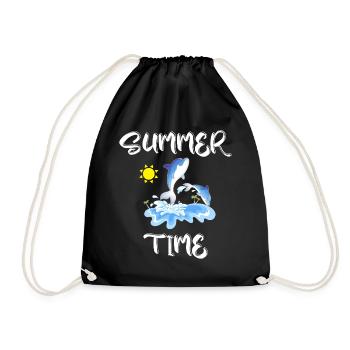 Heure d’été - Sac de sport léger - noir - Devant